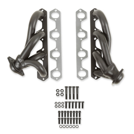 Flowtech Shorty Headers - Black Painted - 91627FLT