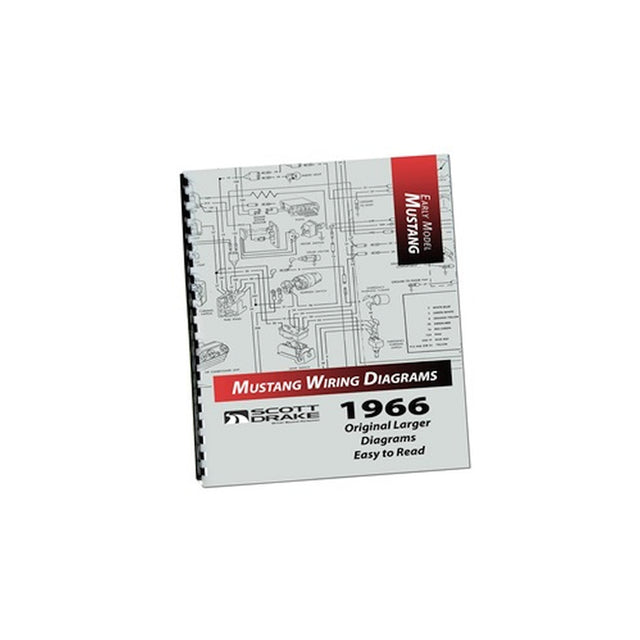 Scott Drake 1966 Mustang Wiring Diagram Manual (Large Format) - MP-2-P