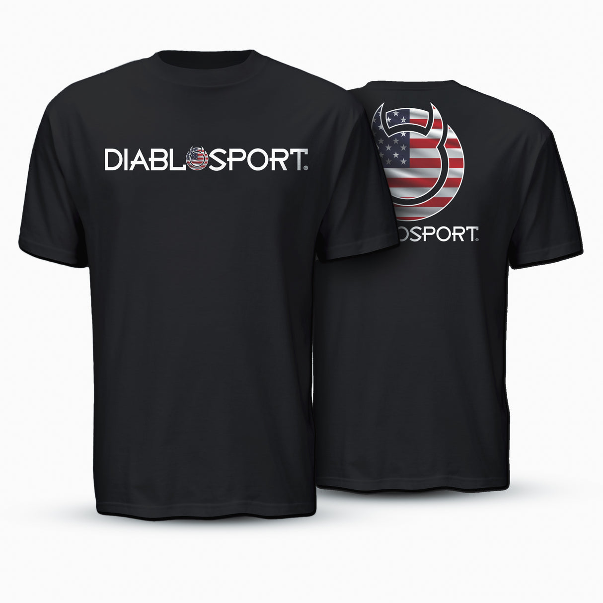 DiabloSport LTS DiabloSport USA Flag Shirt Black S - G1061