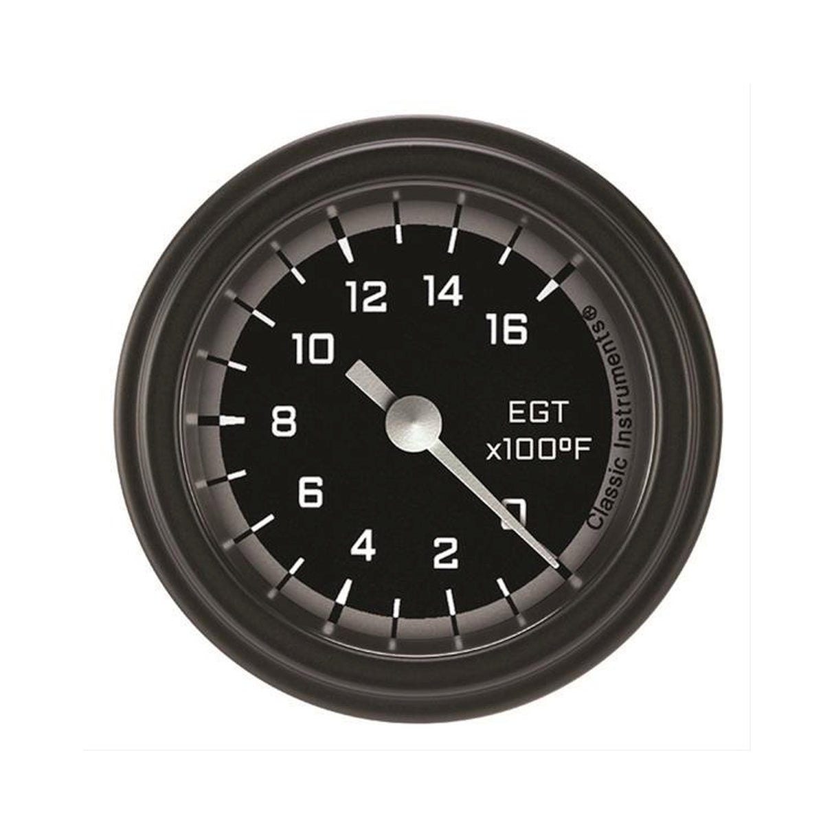 Classic Instruments Autocross Gray 2 1/8" Exhaust Gas Temp. Gauge - AX198GBLF