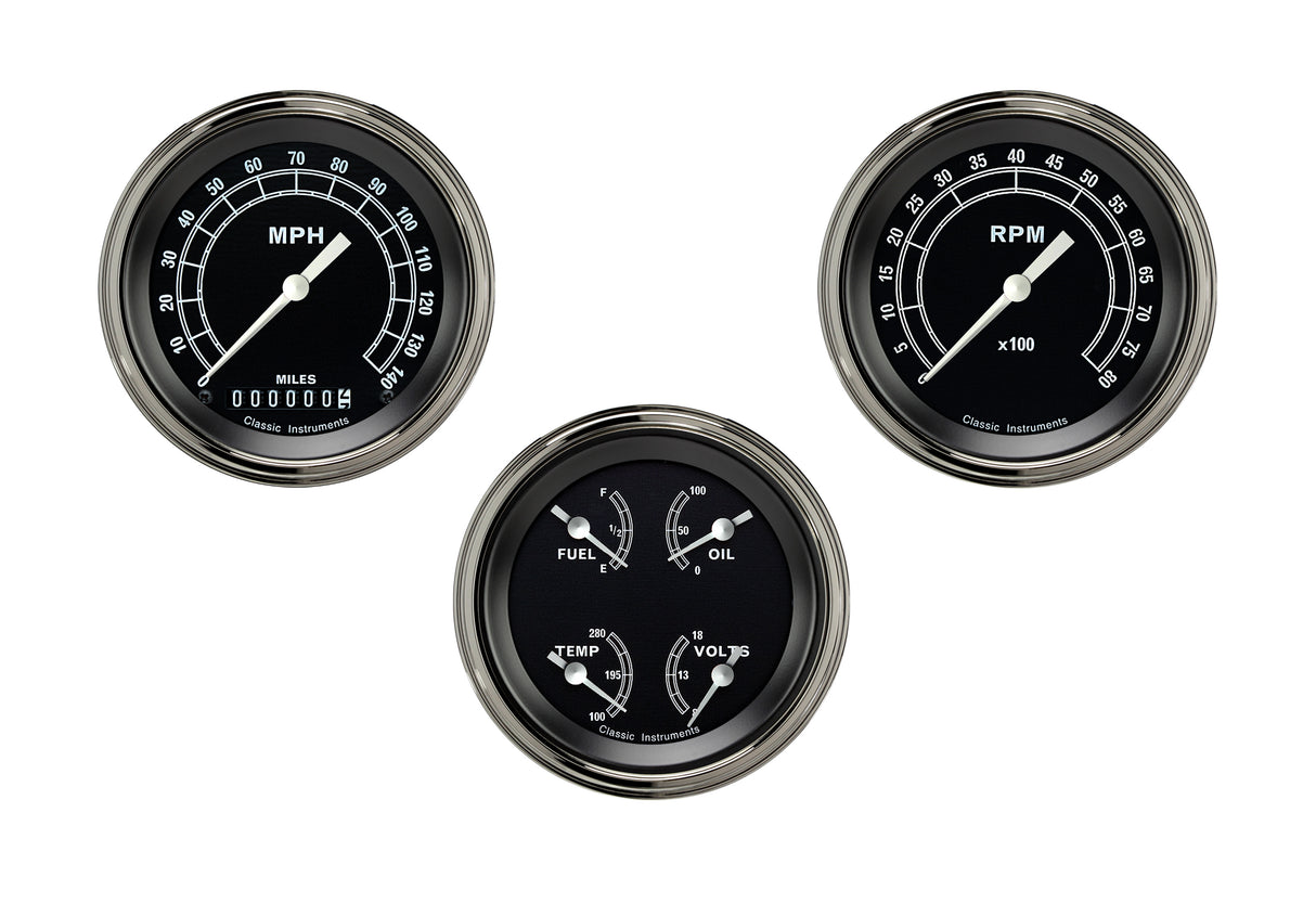 Classic Instruments Traditional Series Three Gauge Set - TR03SLF