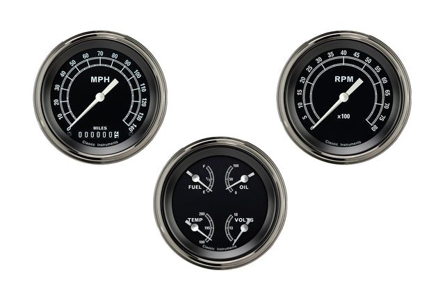 Classic Instruments Traditional Series Three Gauge Set - TR03SLF