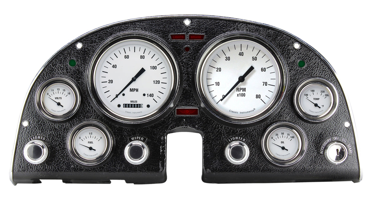 Classic Instruments 63-67 CORVETTE WHITE HOT, OLED-LS - CO63DWH-LS