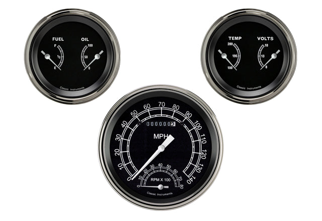 Classic Instruments Traditional Series Three Gauge Set - TR61SLF