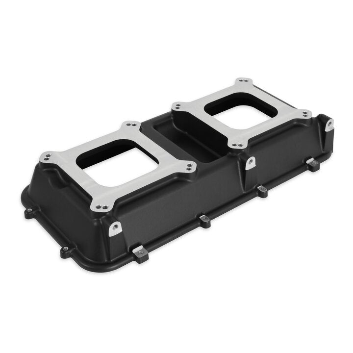Holley 300-207BK-2 Hi-Ram Intake Plenum Top Only - 2 x 4150 - Flat Black Finish