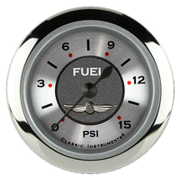 Classic Instruments All American 2-1/8" Fuel Pressure Gauge (15 PSI) - AW145SRC