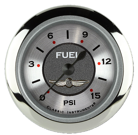 Classic Instruments All American 2 1/8" Fuel Pressure Gauge, 15 psi - AW145SRC