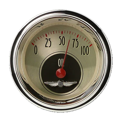 Classic Instruments All American Nickel 2 1/8" Oil Pressure - AN81SHC
