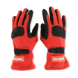 Racequip SFI 3.3/5 Red / Black Short Gauntlet Nomex Race Gloves - Small - 355012RQP