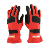 Racequip SFI 3.3/5 Red / Black Short Gauntlet Nomex Race Gloves - Large - 355015RQP