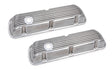 Mr Gasket Cast Aluminum Valve Covers Pair - Polished - 6861G