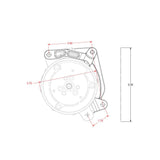 Holley Low Mount A/C Brackets for the Gen 5 LT4/LT1 Dry Sump Engines w/DSE Subframe - 20-211B