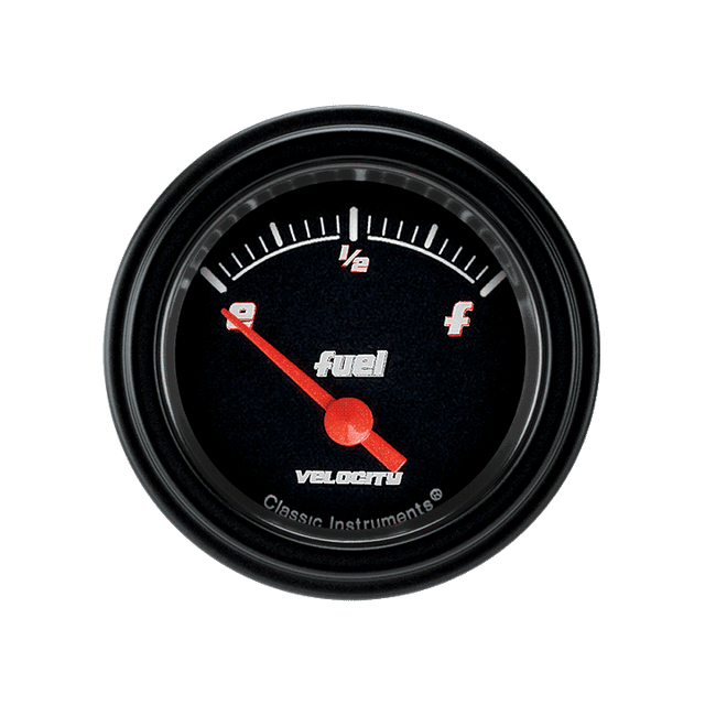 Classic Instruments Velocity Black 2 1/8" Fuel - VS11BBLF