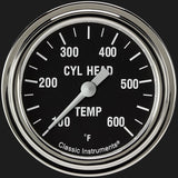 Classic Instruments Hot Rod 2 5/8" Cylinder Head Temp. Gauge - HR397SLF