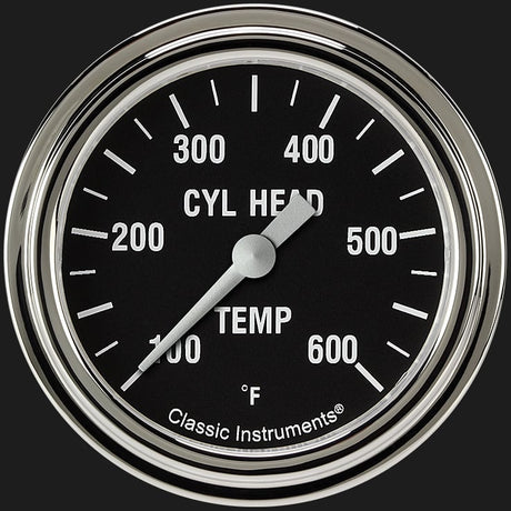 Classic Instruments Hot Rod 2 5/8" Cylinder Head Temp. Gauge - HR397SLF