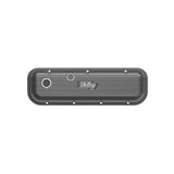 Holley 241-302 Vintage Series Finned Valve Covers - BBC - Satin Black Machined