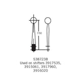 Hurst Competition/Plus Shifter Stick - Chrome - 5387238