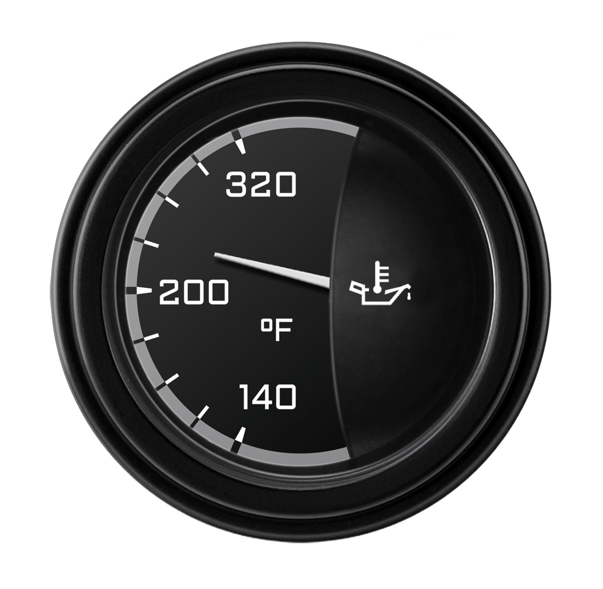 Classic Instruments AutoCross Gray 2 1/8" Oil Temp - AX28GBLF