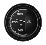 Classic Instruments AutoCross Gray 2-1/8" Oil Temperature Gauge - AX28GBLF