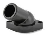 Mr Gasket GM LS Water Neck - Swivel - 30 Degree Angle - Black - 2670BK