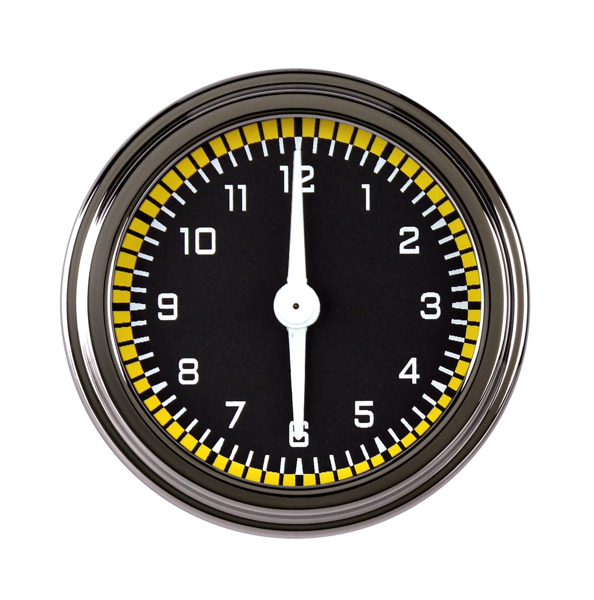 Classic Instruments AUTO CROSS YELLOW 2IN CLOCK W/RESET - AX90YSLF