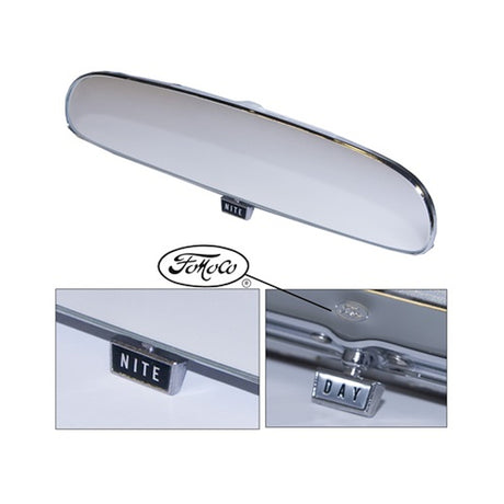 Scott Drake Rear View Mirror Day/Night with FoMoCo Logo - C6ZZ-17700-FMC