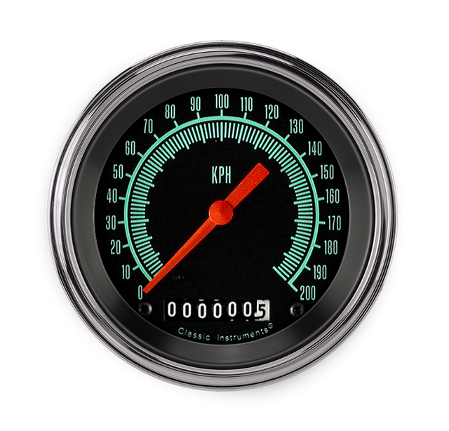 Classic Instruments G STOCK 3IN SPEEDO 200 KPH - GS59SLC