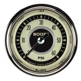 Classic Instruments Nostalgia VT 2-1/8" Boost Gauge (60 PSI) - NT143SHC