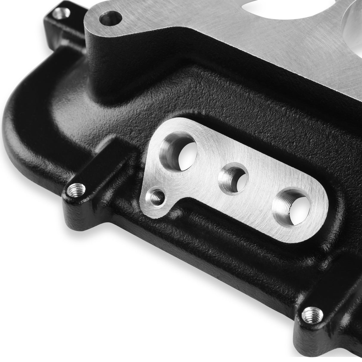 Holley 300-267BK Mid-Rise Plenum Base Adapter Kit - Black