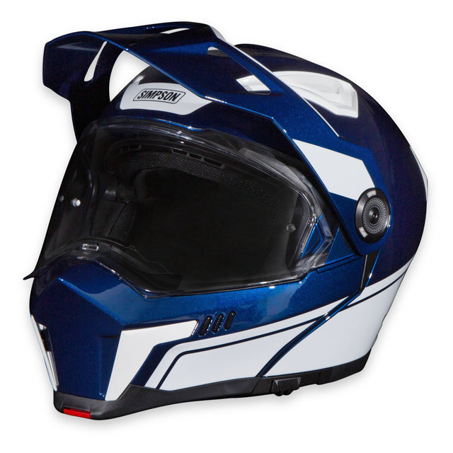 Simpson Motorcycle Journey Bandit Helmet - Blue/White - Medium - JBDUWMD