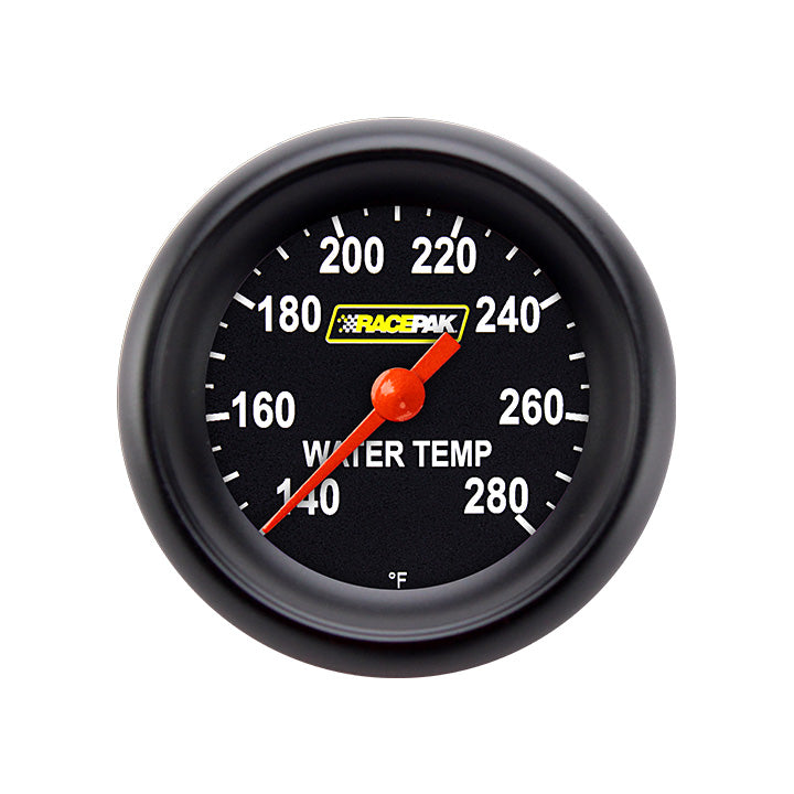 Classic Instruments Racepak 2-1/8" Full Sweep Water Temp Gauge Standard Performance Bezel - RP126BBPF-08