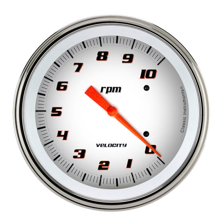 Classic Instruments VELOCITY WHITE 5IN TACH 10K - VS71WSLC