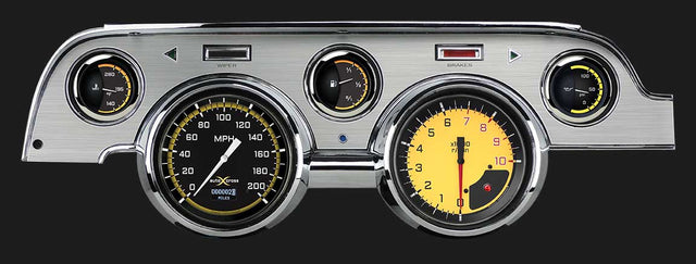 Classic Instruments AutoCross Yellow 1967-68 Mustang - MU67DAXYBA