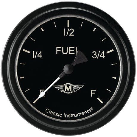 Classic Instruments Moal Bomber 2-5/8" Fuel Level Gauge - MA309BLF