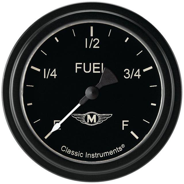 Classic Instruments Moal Bomber 2-5/8" Fuel Level Gauge - MA309BLF