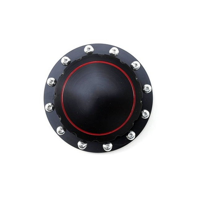 Scott Drake Billet Fuel Cap (Black, Plain Face) - B-9030-P-BK