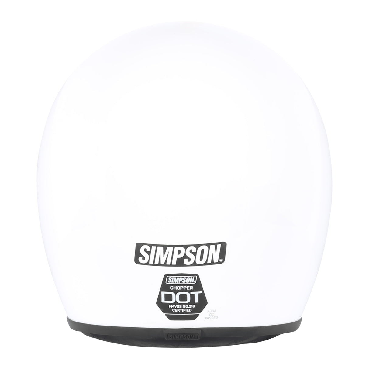 Simpson Motorcycle Chopper Helmet - White - Double Extra Large - CHOP12X