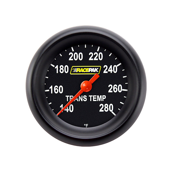 Classic Instruments Racepak 2-1/8" Full Sweep Transmission Temp Gauge Standard Performance Bezel - RP127BBPF