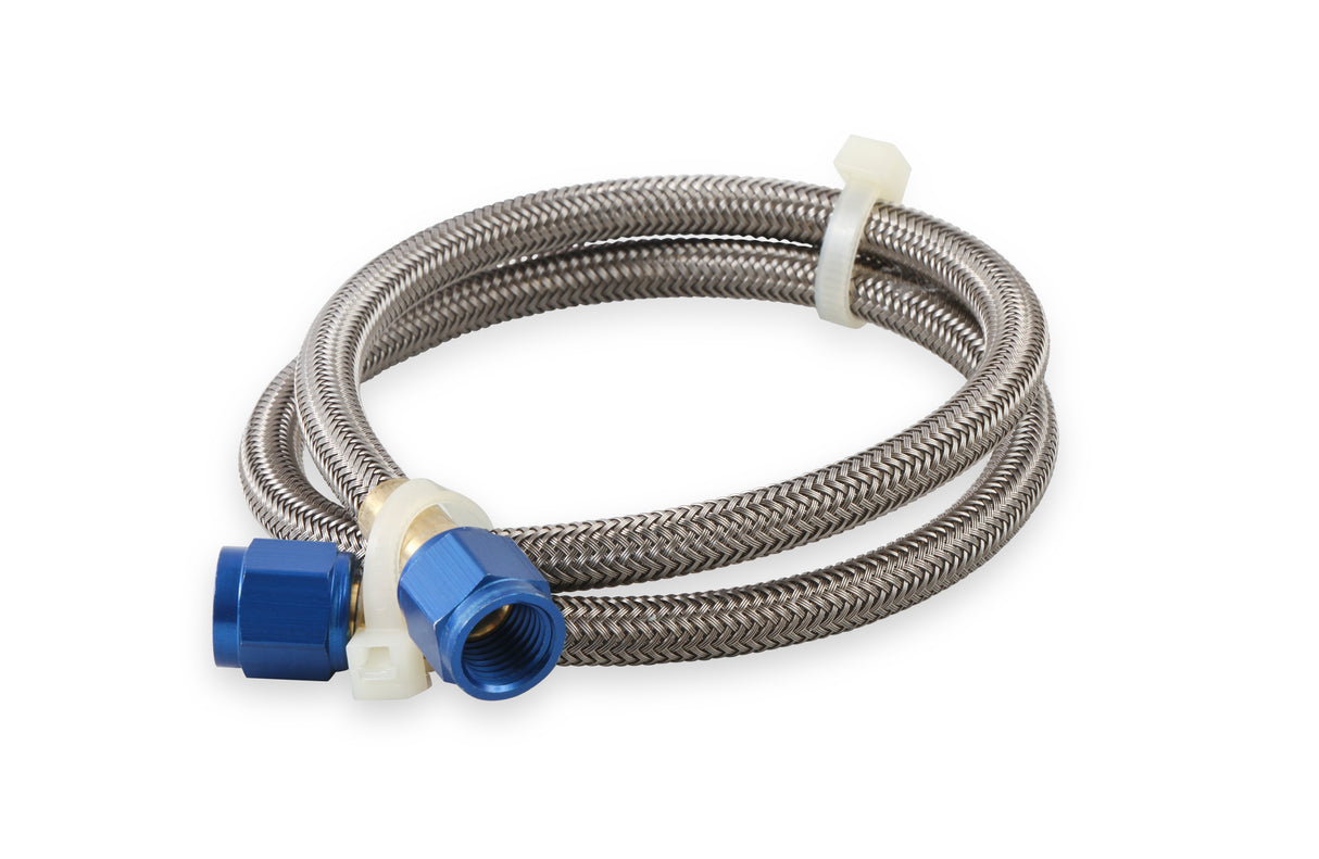 NOS Stainless Steel Braided Hose -4AN 2-foot Blue - 15230NOS