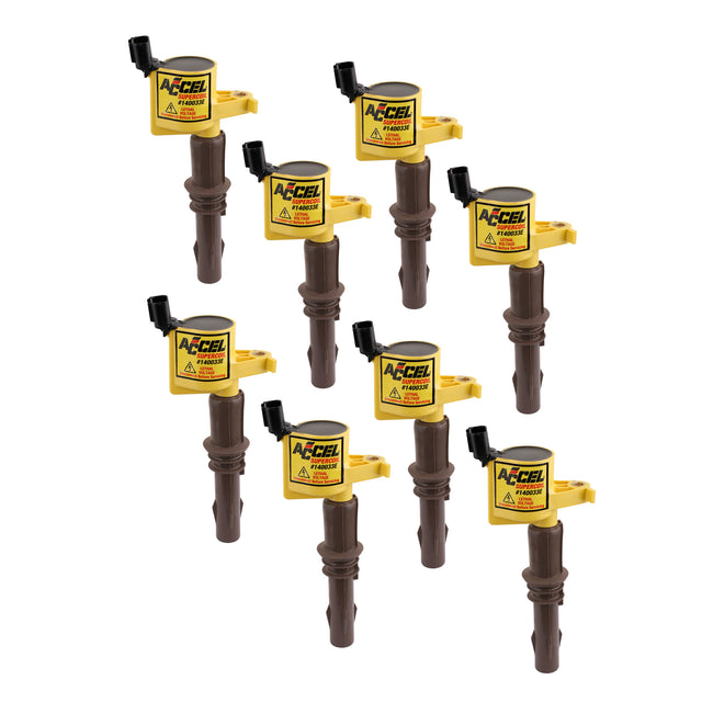 ACCEL Ignition Coil - SuperCoil - 2008-2014 Ford 4.6L/5.4L/6.8L 3-valve, 8-Pack - 140033E-8