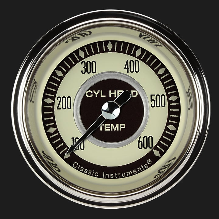 Classic Instruments NOSTALGIA 2" CYLINDER HEAD TEMP - NT197SLF