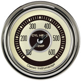 Classic Instruments Nostalgia VT 2-5/8" Cylinder Head Tempature Gauge - NT397SLC