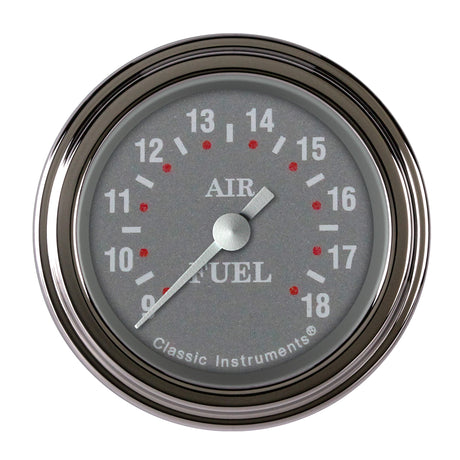 Classic Instruments Silver Gray 2 1/8" Air Fuel Ratio Gauge - SG194SLF