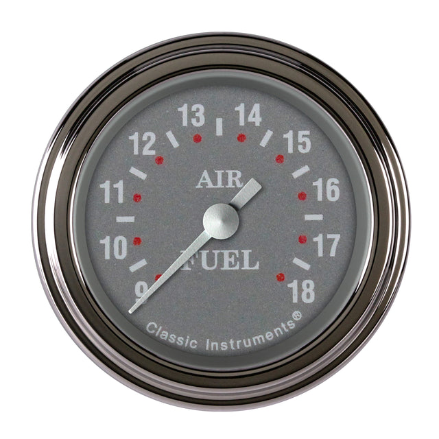 Classic Instruments Silver Gray 2 1/8" Air Fuel Ratio Gauge - SG194SLF