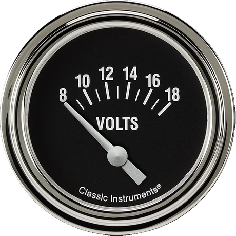 Classic Instruments Hot Rod 2 5/8" Volt Gauge - HR230SLF