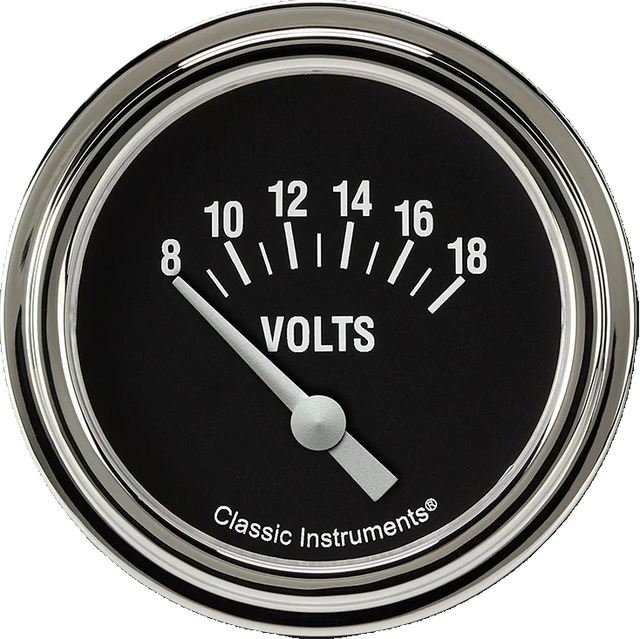 Classic Instruments Hot Rod 2 5/8" Volt Gauge - HR230SLF