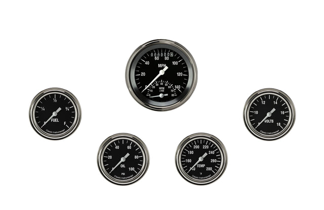 Classic Instruments Hot Rod Five Gauge Set 335 - HR335SLF
