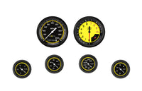 Classic Instruments AutoCross Yellow Six Gauge Set - AX101YBLF