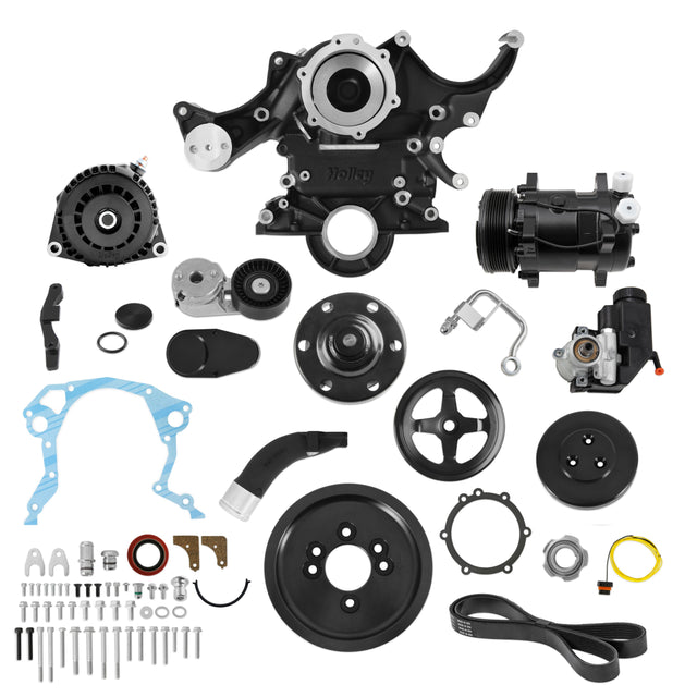 Holley 20-370BK Small Block Ford Mid-Mount Complete Accessory System