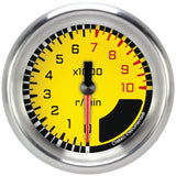 Classic Instruments AutoCross Yellow 2-5/8" Tachometer Gauge - AX383YAPF